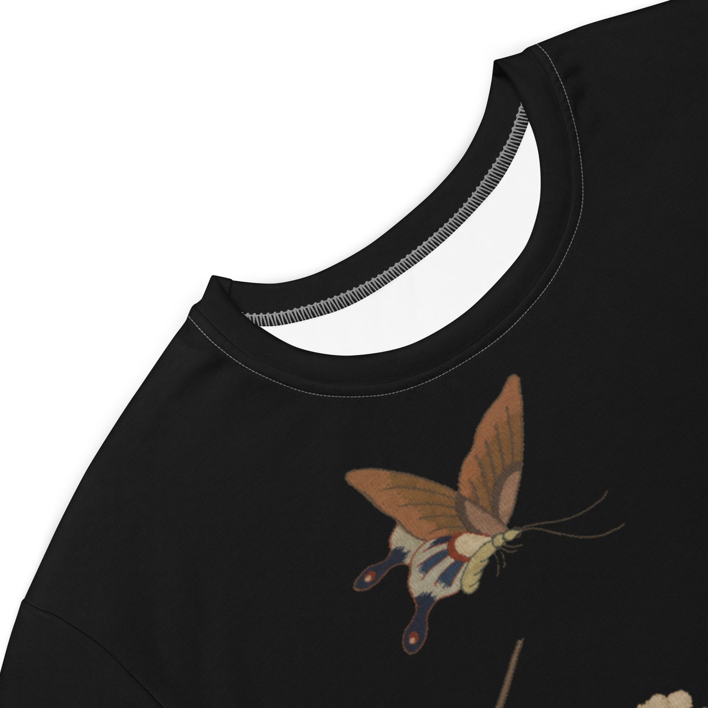 Kesi Flower Album｜Plum Blossoms and Butterfly｜T-shirt dress｜Black