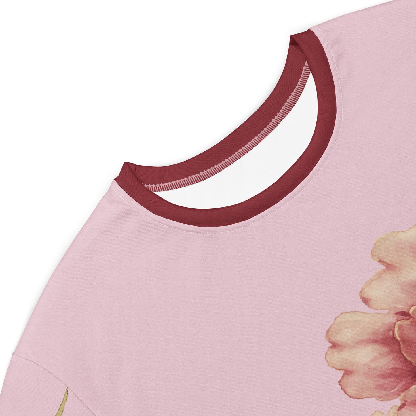 The Spirit of Flowers in Twelve Months｜Orchid and Tree Peony in Bloom｜T-shirt dress｜Pale pinkish gray