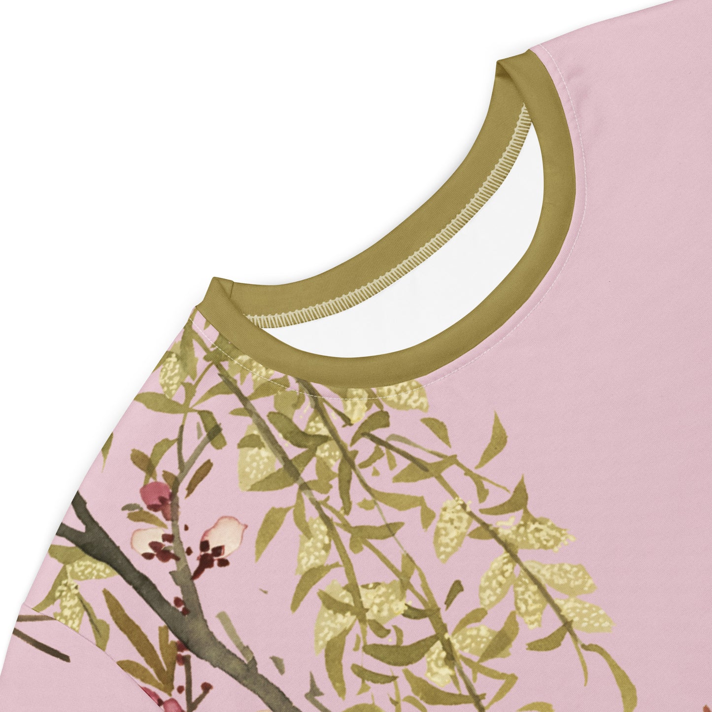 The Spirit of Flowers in Twelve Months｜Willow and Peach Blossom｜T-shirt dress｜Pale pinkish gray