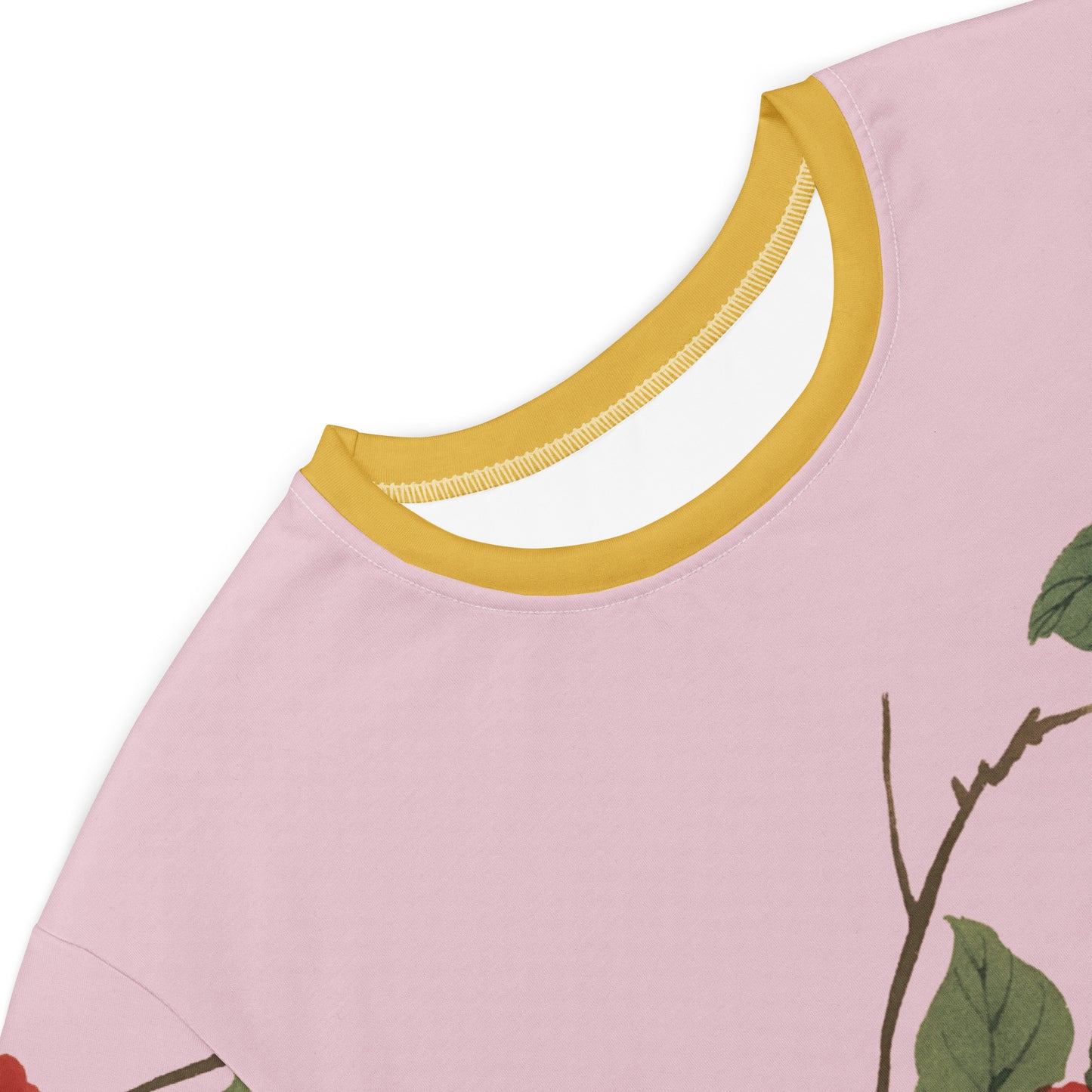 The Spirit of Flowers in Twelve Months｜Narcissus and Camelia in Bloom｜T-shirt dress｜Pale pinkish gray