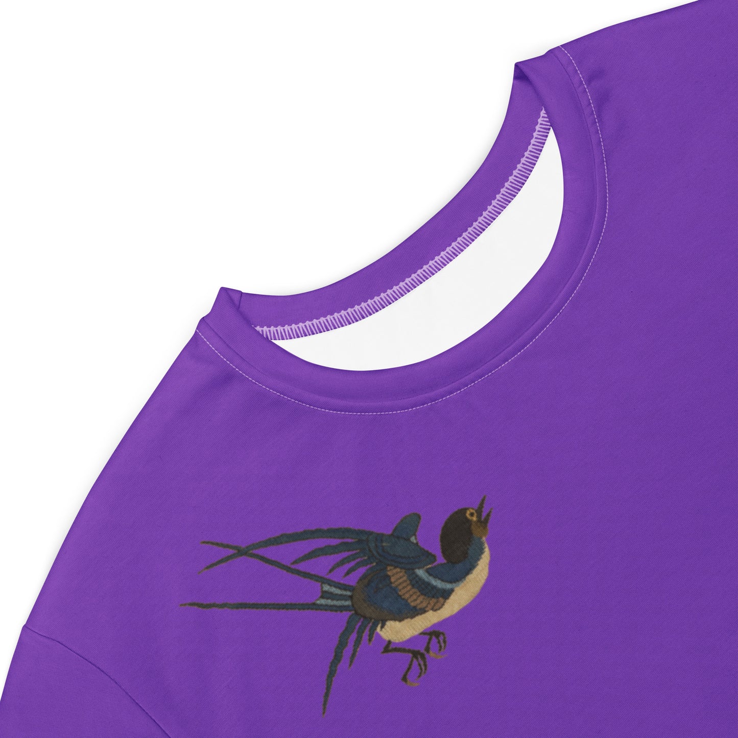 Kesi Flower Album｜Swallow in Flight, Harbinger of Spring｜T-shirt dress｜Purple