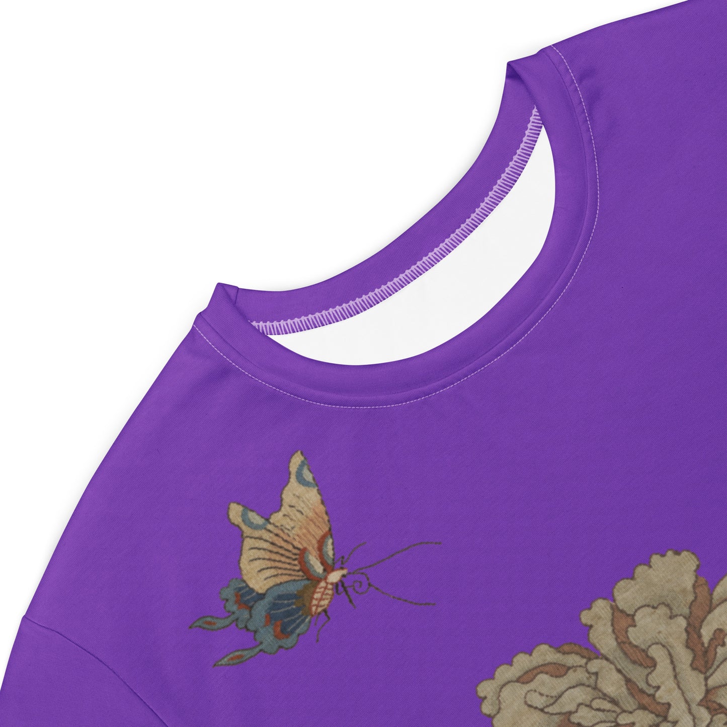 Kesi Flower Album｜Peonies and Butterfly｜T-shirt dress｜Purple