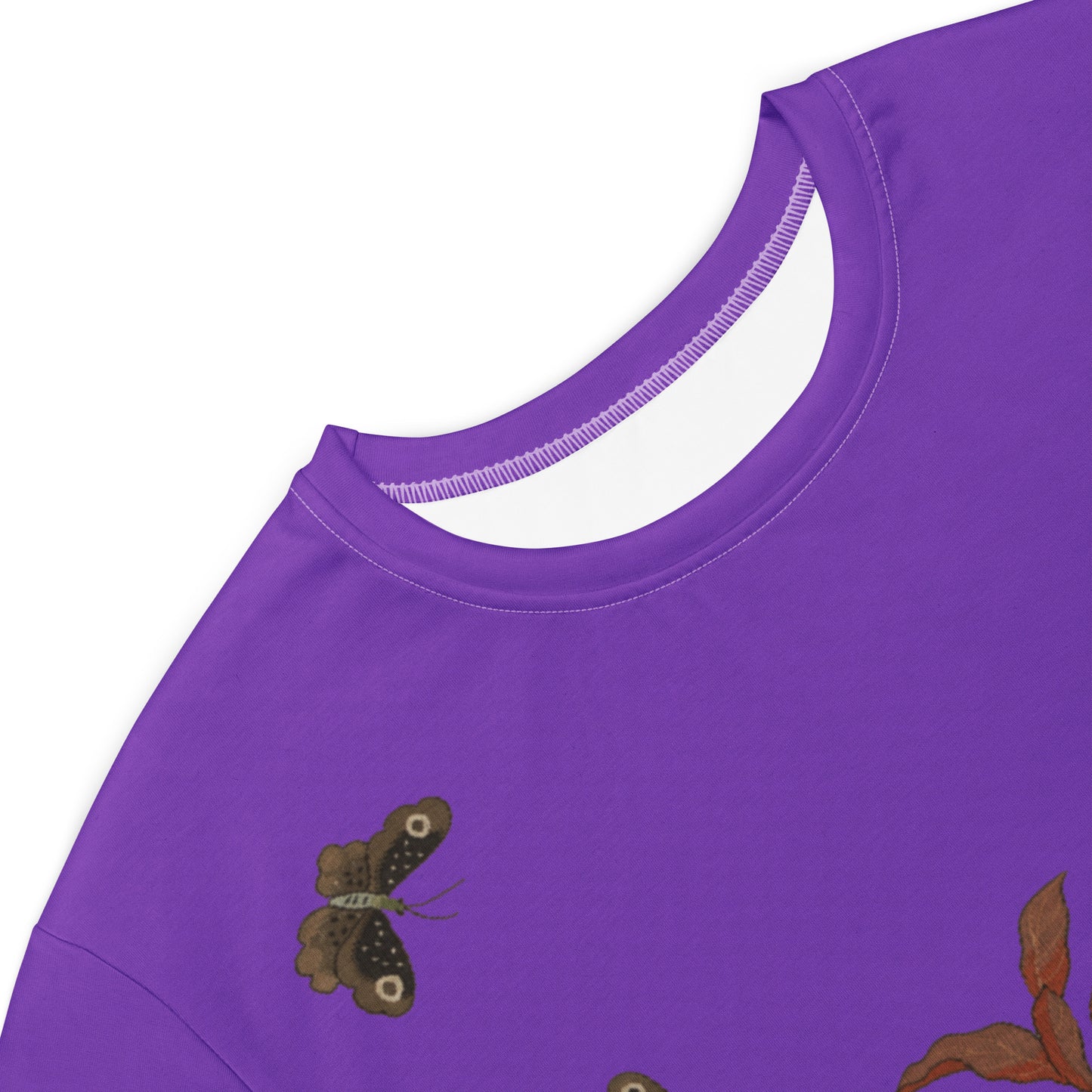 Kesi Flower Album｜Butterflies and Flowers｜T-shirt dress｜Purple