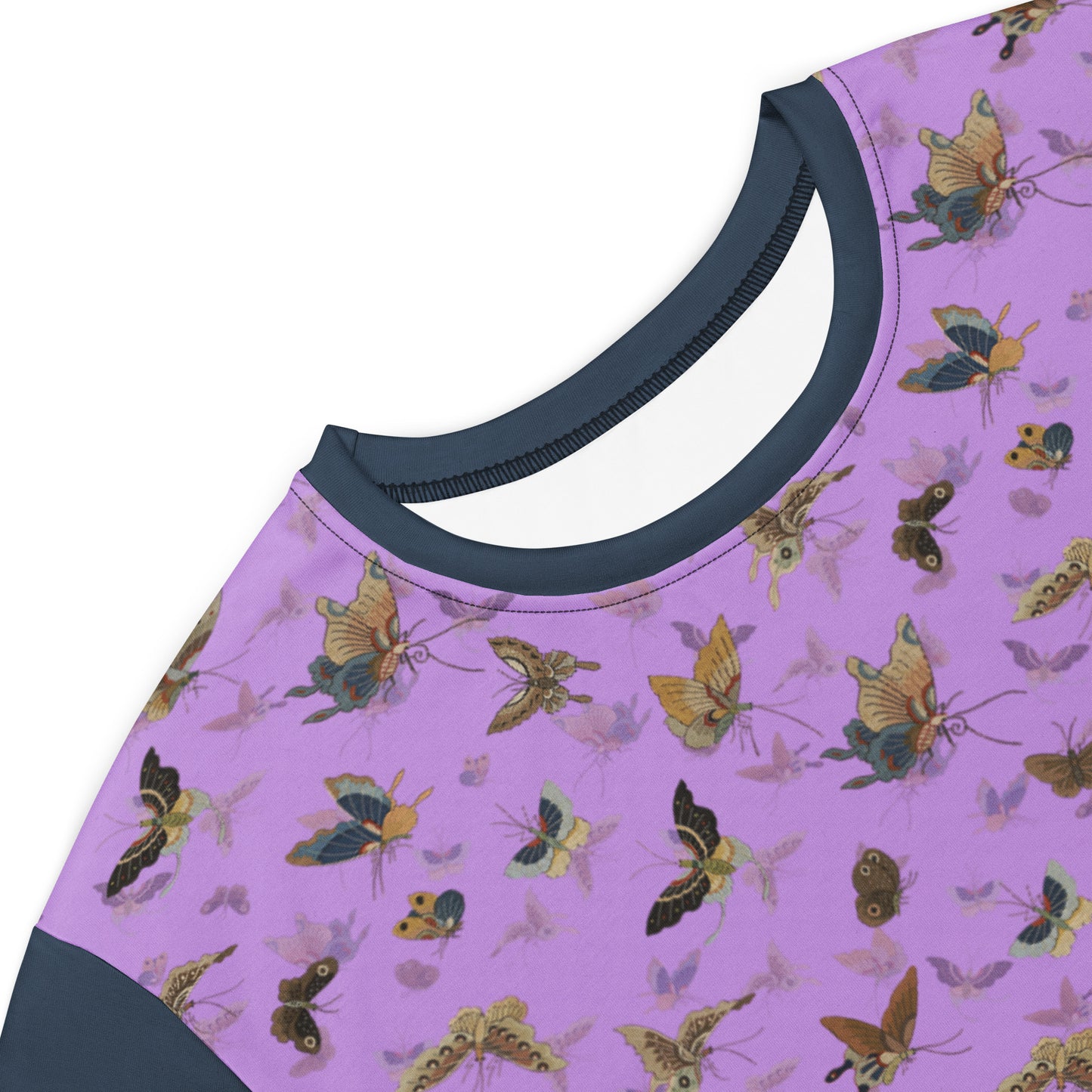 Butterfly dancing｜T-shirt dress｜Lilac