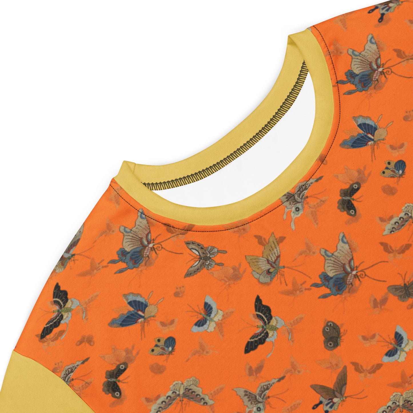 Butterfly dancing｜T-shirt dress｜Orange