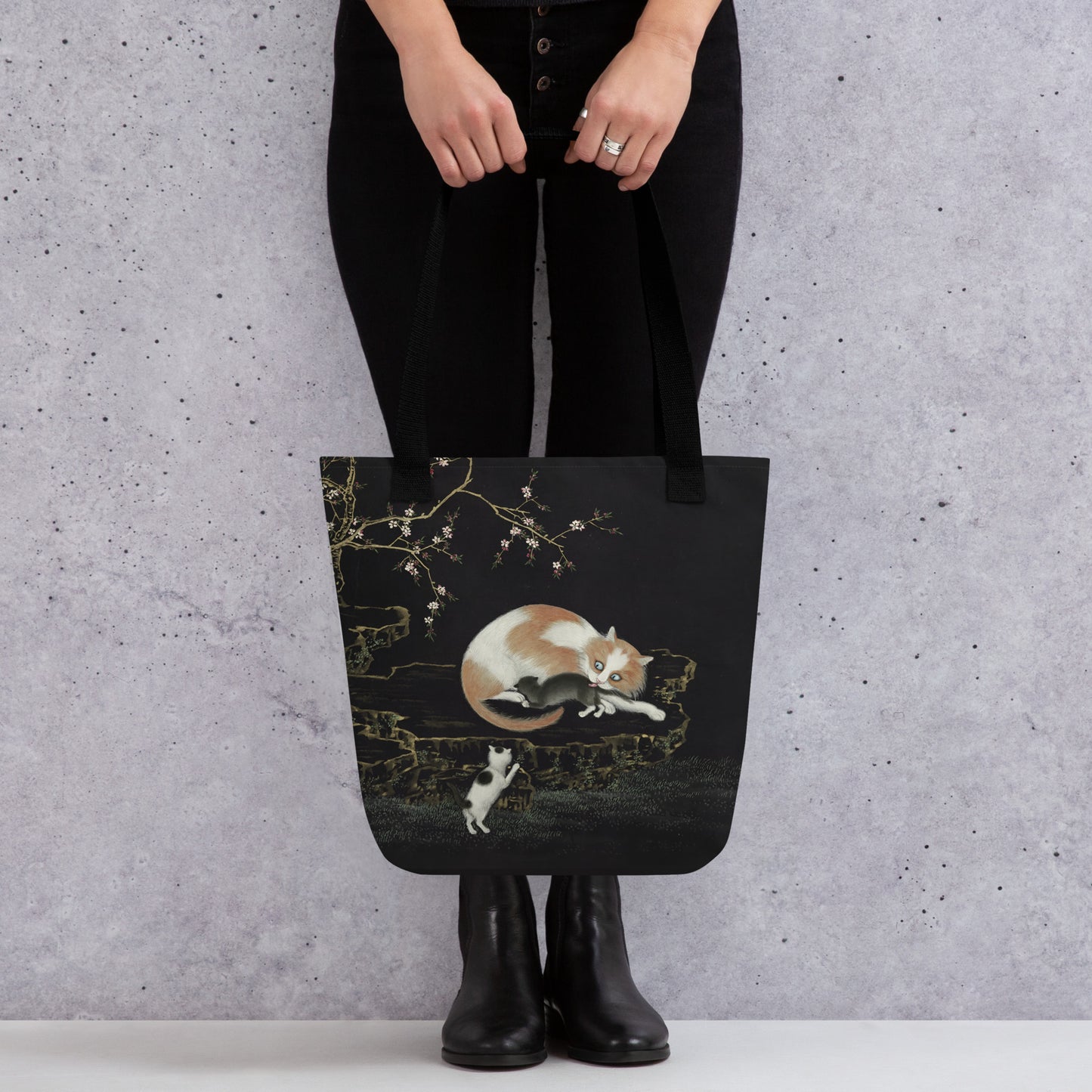 Cats And Butterflies Of Longevity｜Cats amidst the Peach Blossoms｜Tote bag