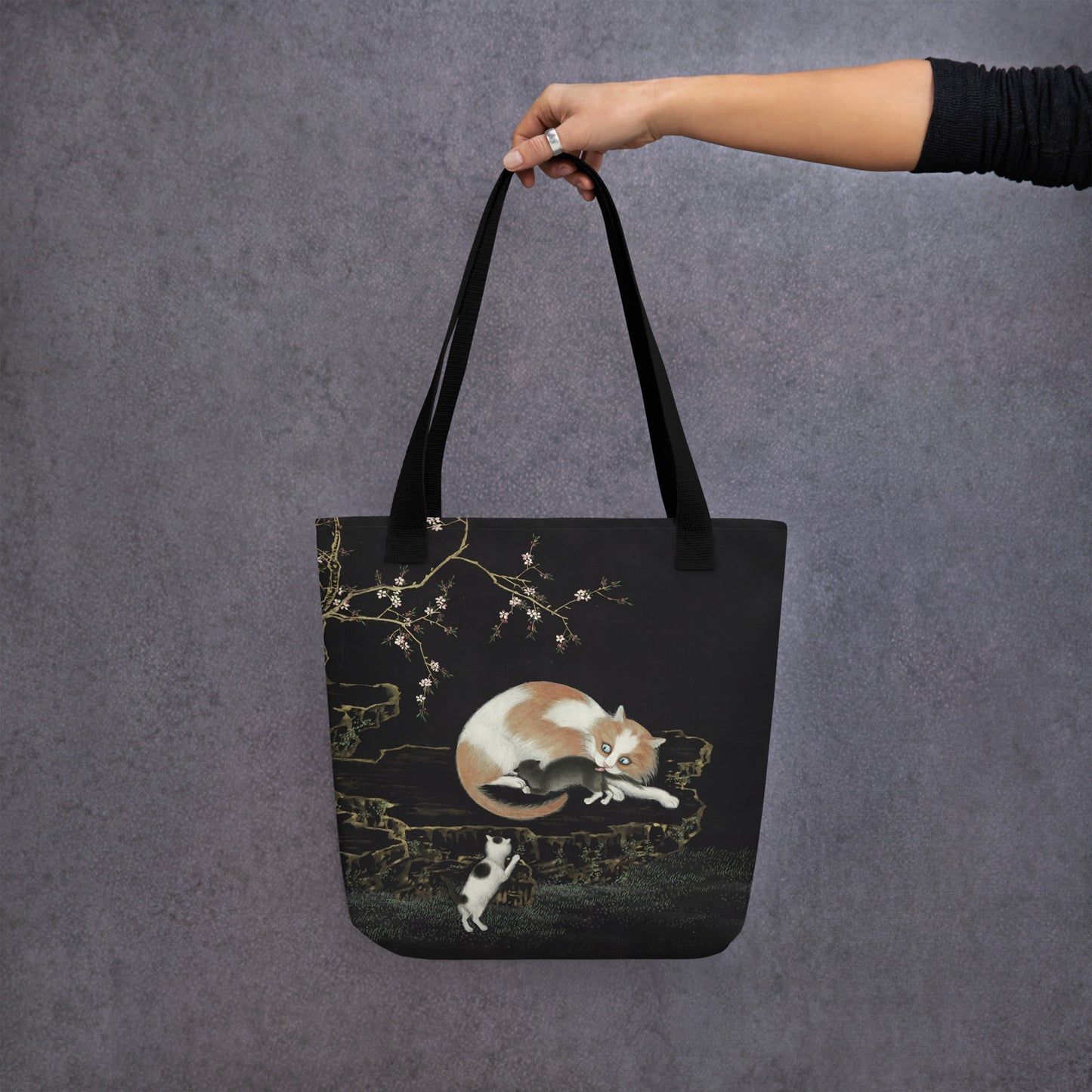 Cats And Butterflies Of Longevity｜Cats amidst the Peach Blossoms｜Tote bag