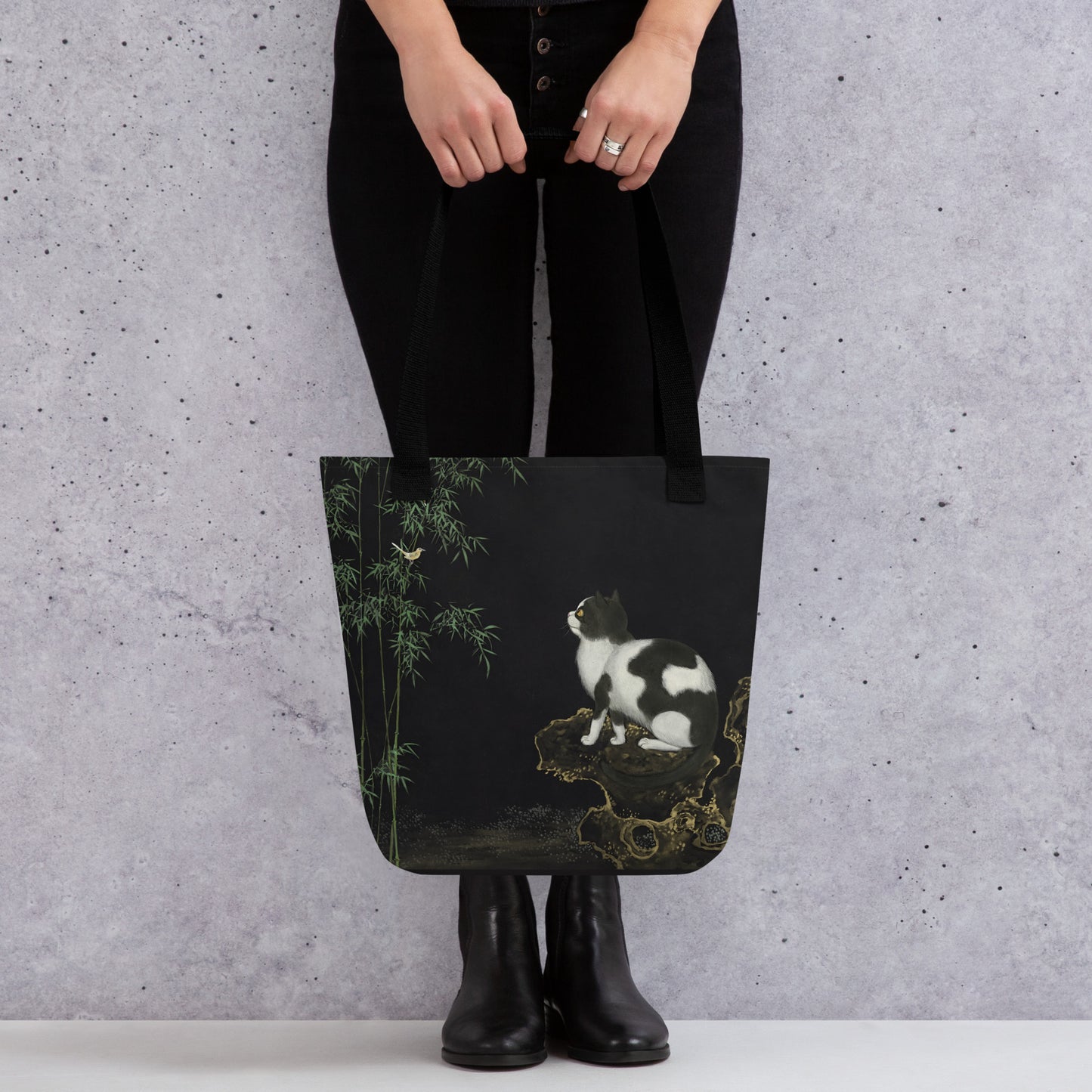 Cats And Butterflies Of Longevity｜A Cat and Two Orioles｜Tote bag