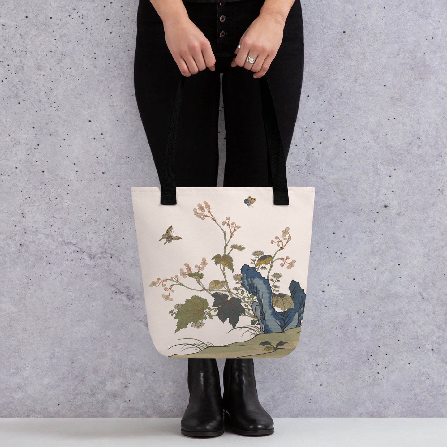 Kesi Flower Album｜Begonia Blossoms｜Tote bag｜Fish belly white