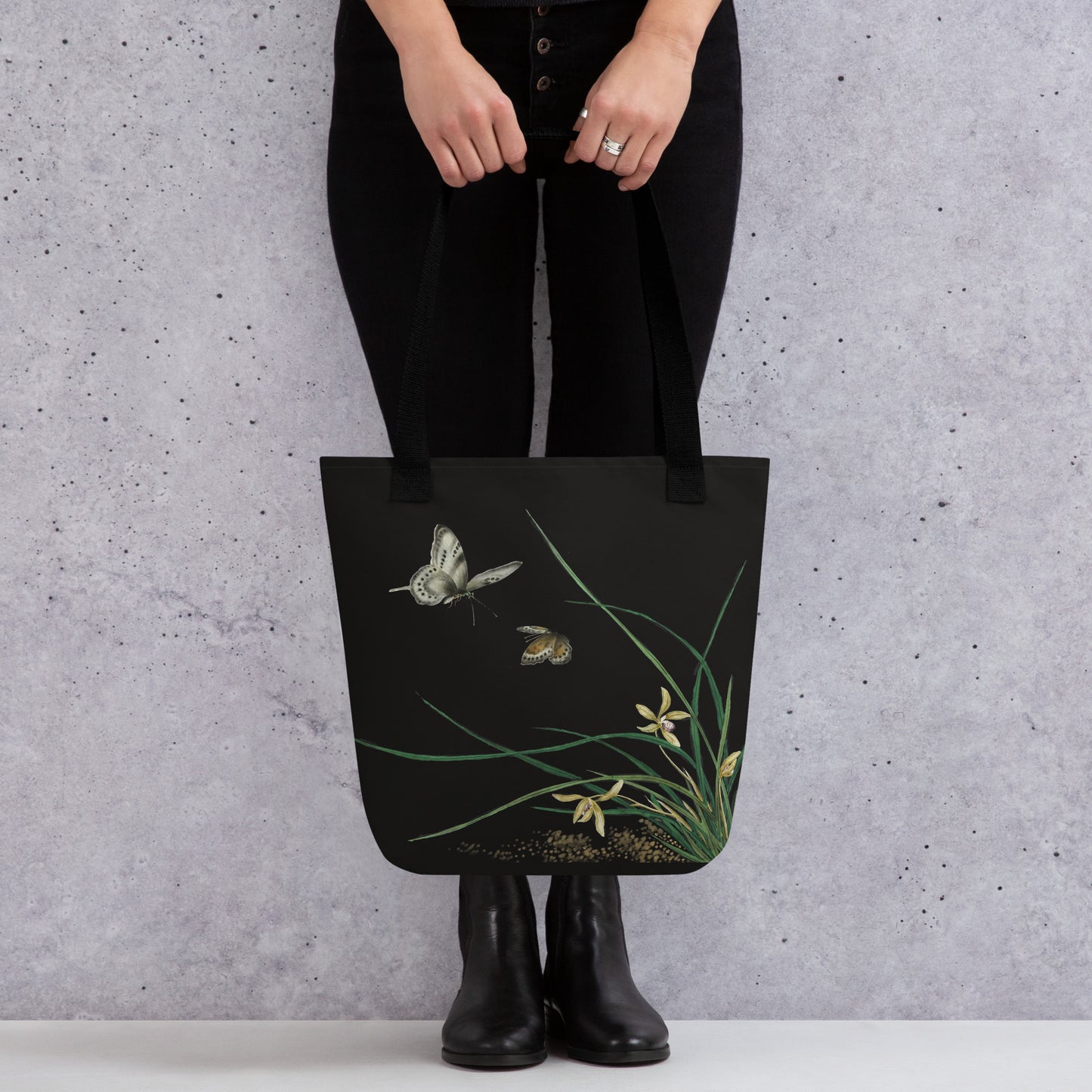 Cats And Butterflies Of Longevity｜Butterflies by the Orchid in Bloom｜Tote bag