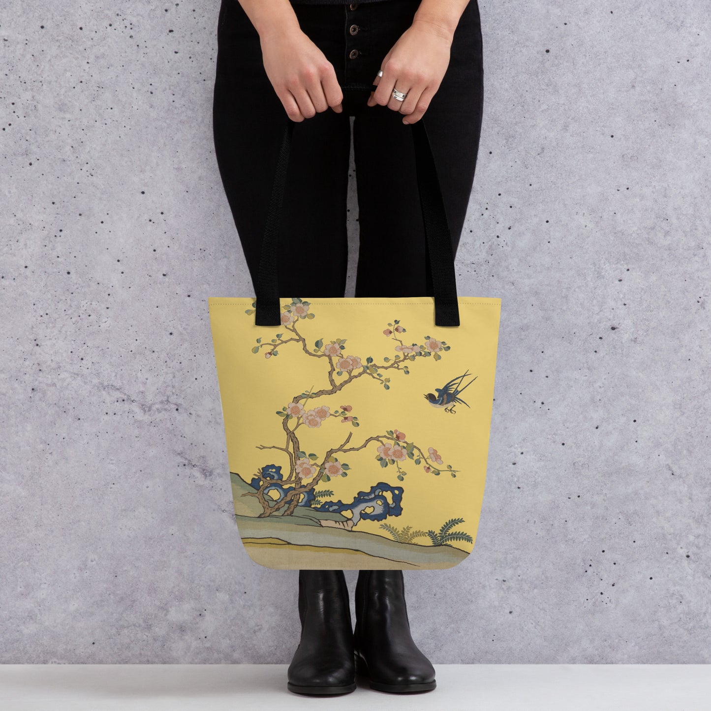 Kesi Flower Album｜Swallow in Flight, Harbinger of Spring｜Tote bag｜Gold