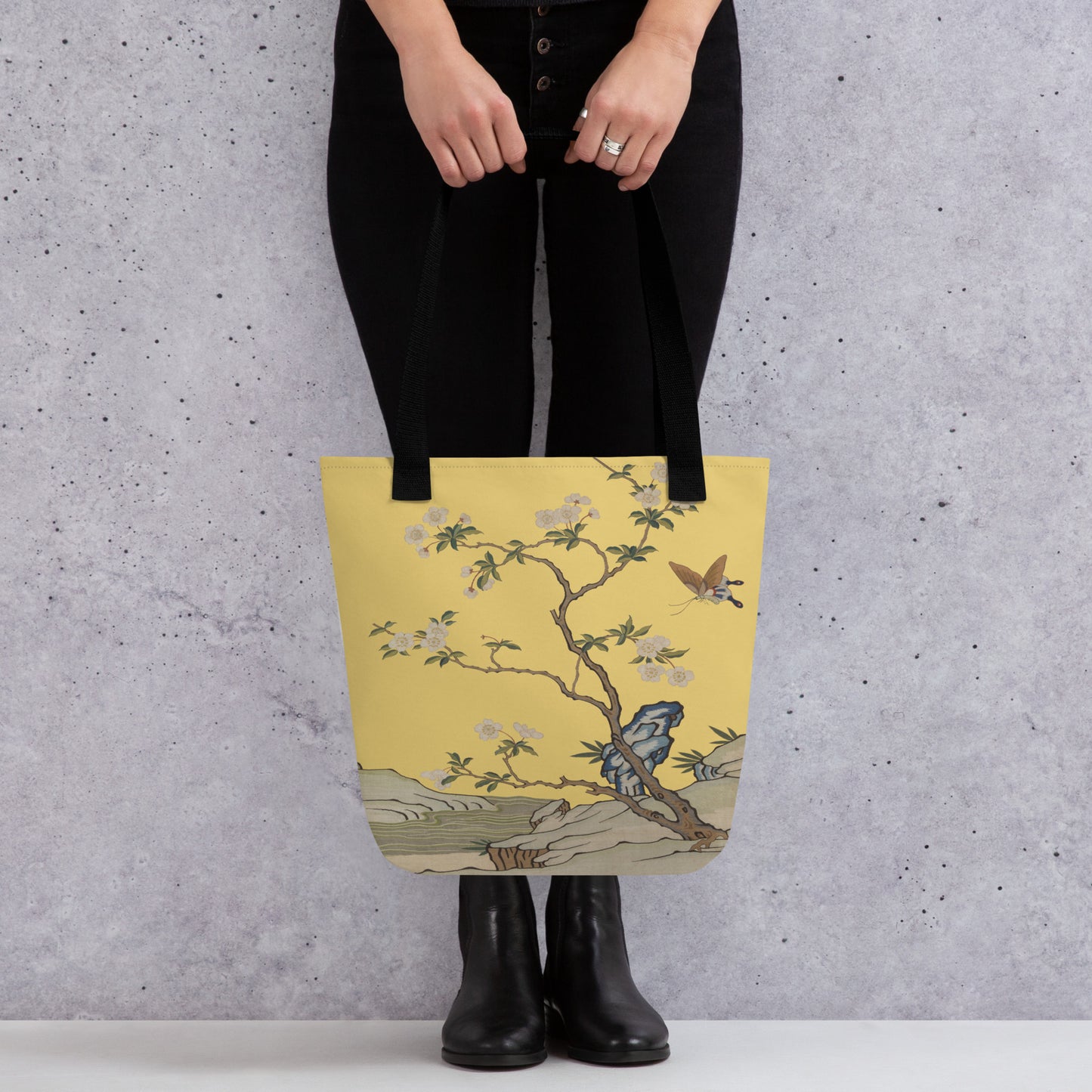 Kesi Flower Album｜Plum Blossoms and Butterfly｜Tote bag｜Gold