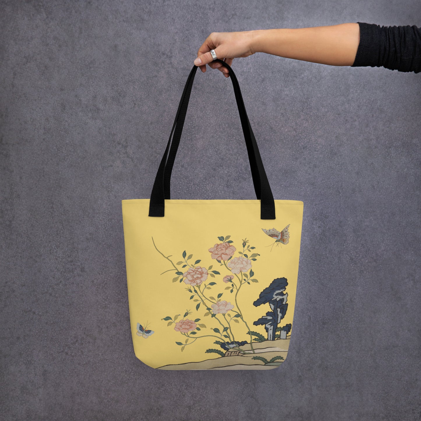 Kesi Flower Album｜Red Roses｜Tote bag｜Gold