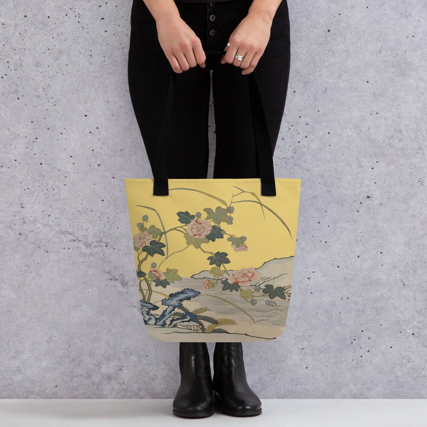 Kesi Flower Album｜Hibiscus by the Water｜Tote bag｜Gold