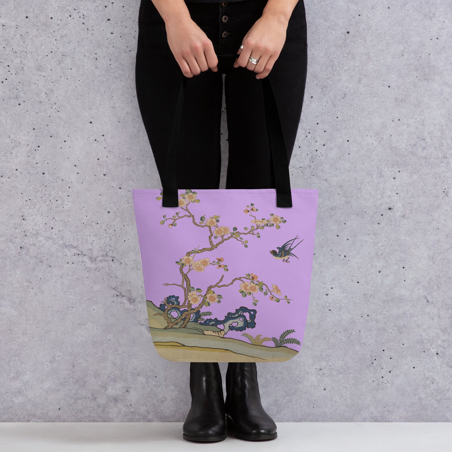 Kesi Flower Album｜Swallow in Flight, Harbinger of Spring｜Tote bag｜Lilac