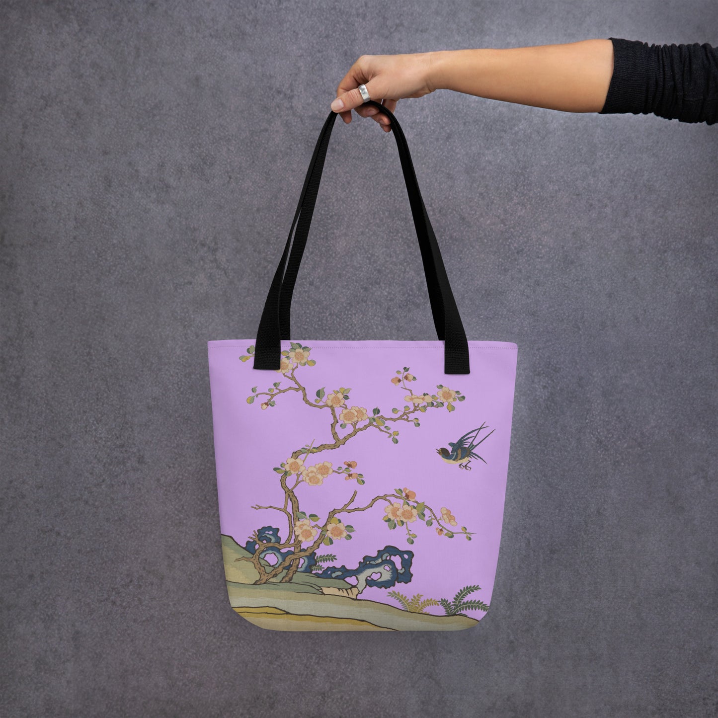 Kesi Flower Album｜Swallow in Flight, Harbinger of Spring｜Tote bag｜Lilac