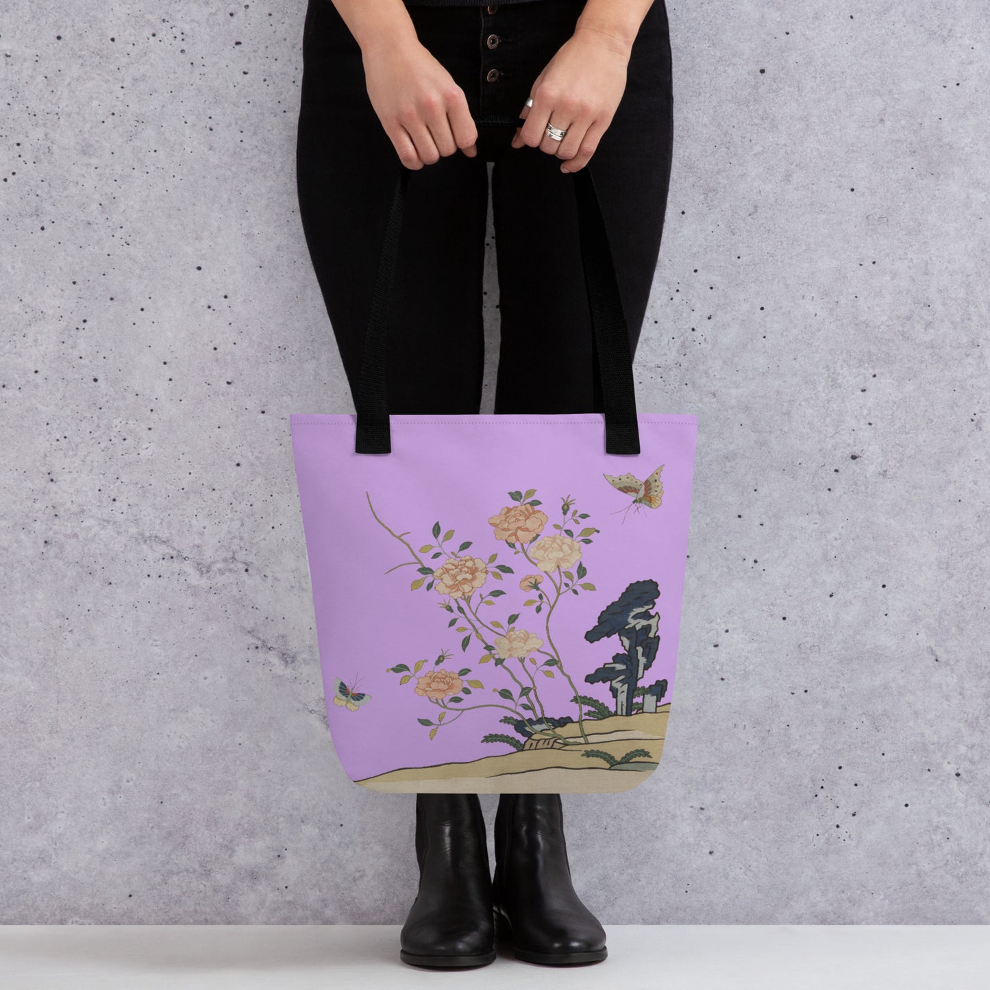 Kesi Flower Album｜Red Roses｜Tote bag｜Lilac