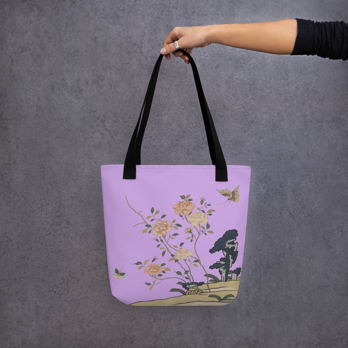 Kesi Flower Album｜Red Roses｜Tote bag｜Lilac