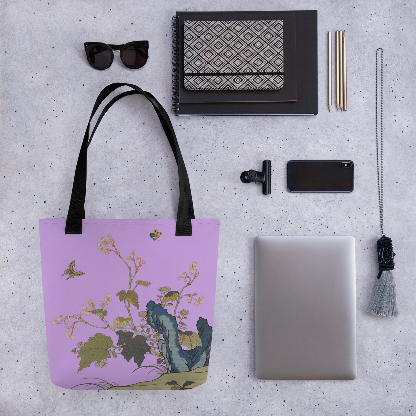 Kesi Flower Album｜Begonia Blossoms｜Tote bag｜Lilac