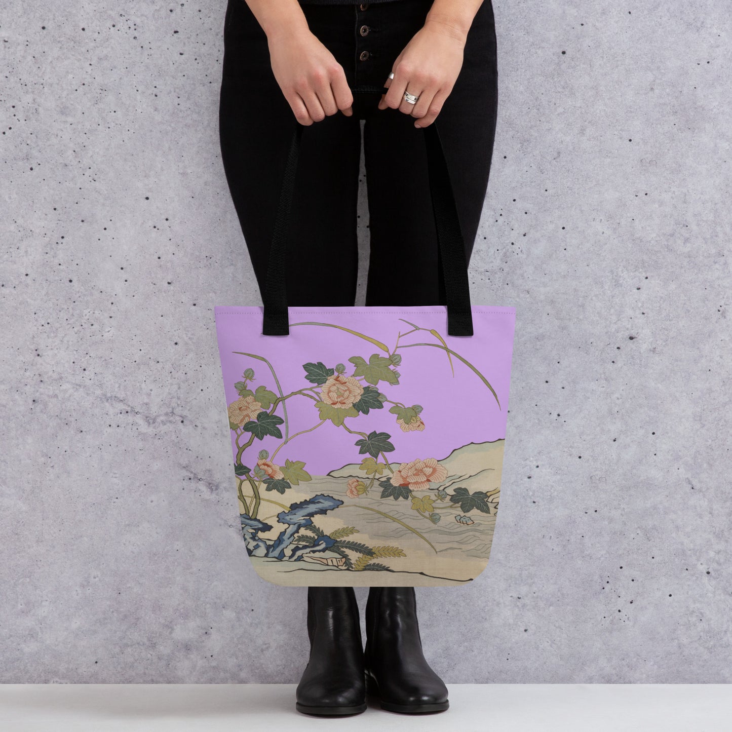 Kesi Flower Album｜Hibiscus by the Water｜Tote bag｜Lilac