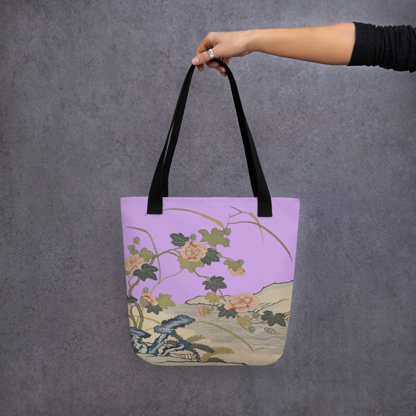 Kesi Flower Album｜Hibiscus by the Water｜Tote bag｜Lilac