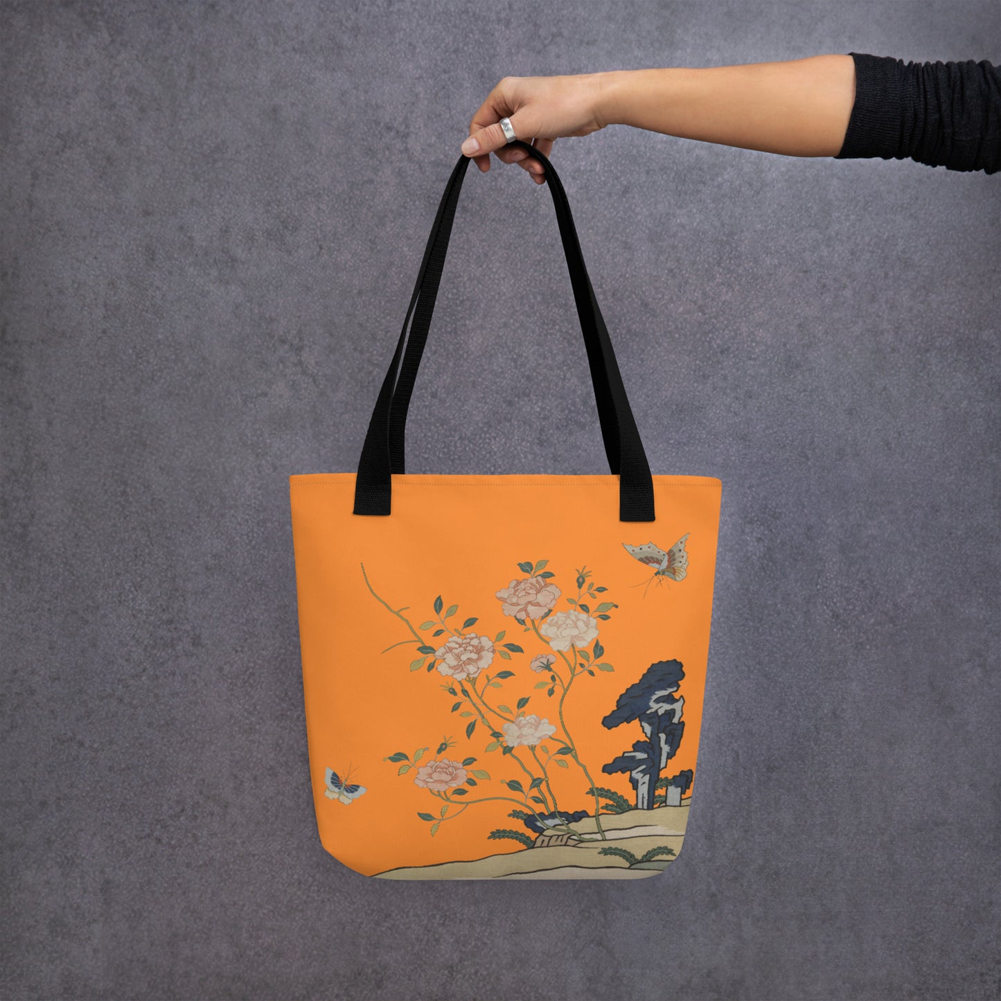 Kesi Flower Album｜Red Roses｜Tote bag｜Orange