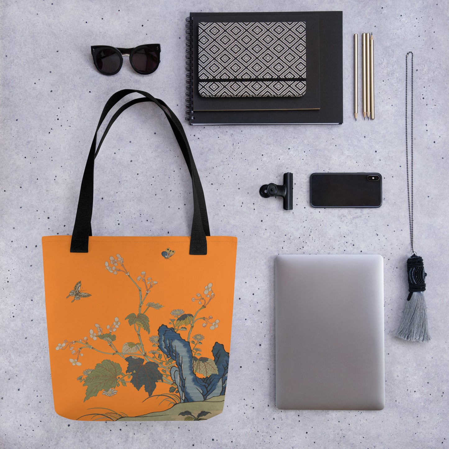 Kesi Flower Album｜Begonia Blossoms｜Tote bag｜Orange