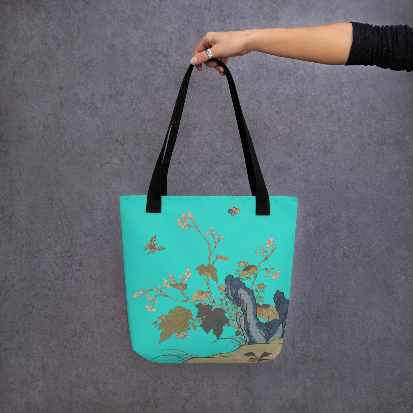 Kesi Flower Album｜Begonia Blossoms｜Tote bag｜Turquoise