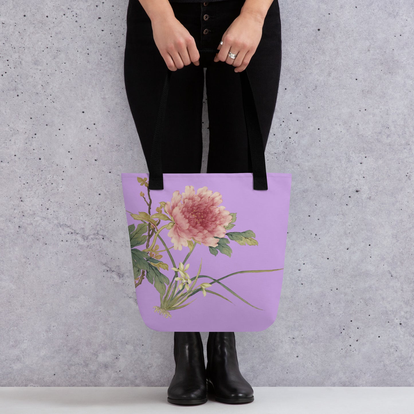 The Spirit of Flowers in Twelve Months｜Orchid and Tree Peony in Bloom｜Tote bag｜Lilac