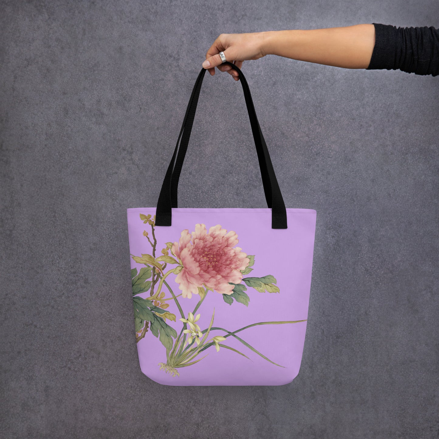 The Spirit of Flowers in Twelve Months｜Orchid and Tree Peony in Bloom｜Tote bag｜Lilac