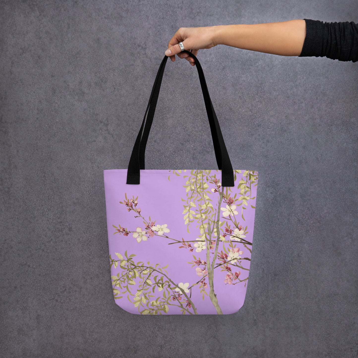 The Spirit of Flowers in Twelve Months｜Willow and Peach Blossom｜Tote bag｜Lilac