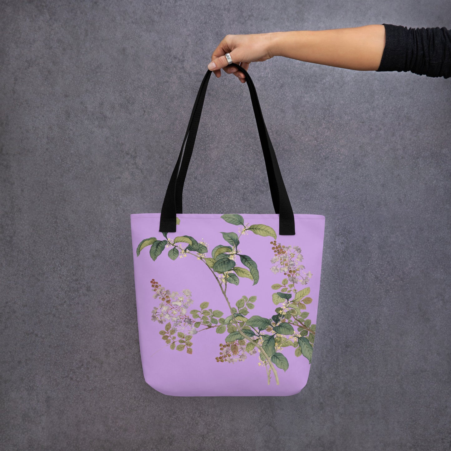 The Spirit of Flowers in Twelve Months｜Osmanthus and Crape Myrtle in Bloom｜Tote bag｜Lilac