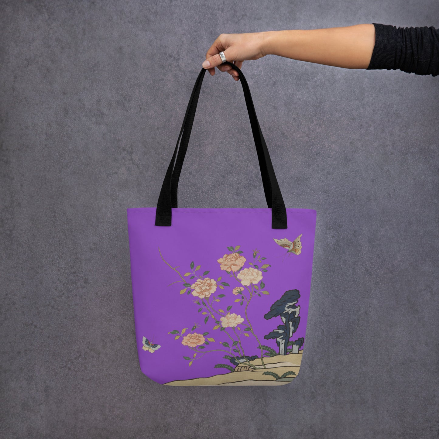 Kesi Flower Album｜Red Roses｜Tote bag｜Purple