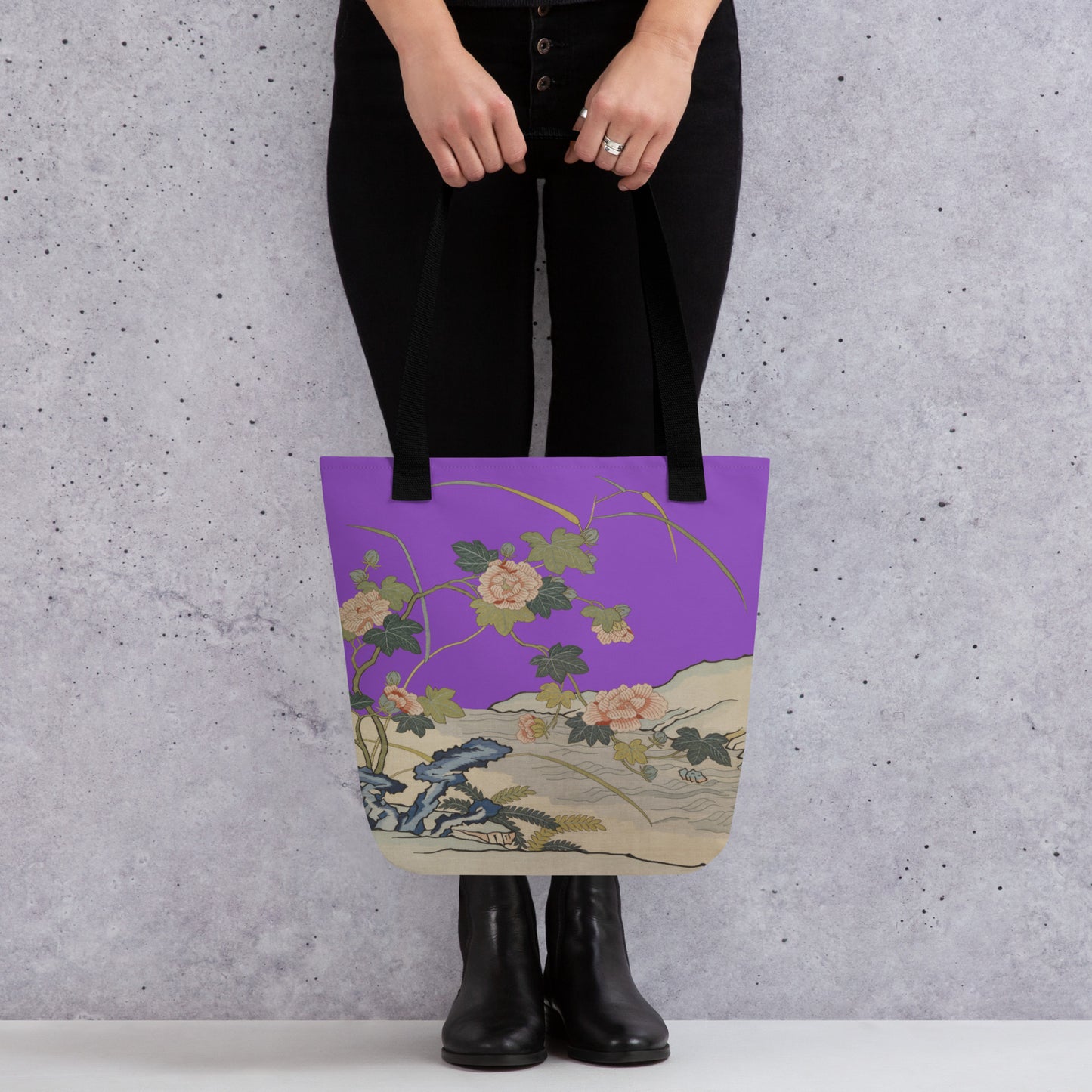 Kesi Flower Album｜Hibiscus by the Water｜Tote bag｜Purple