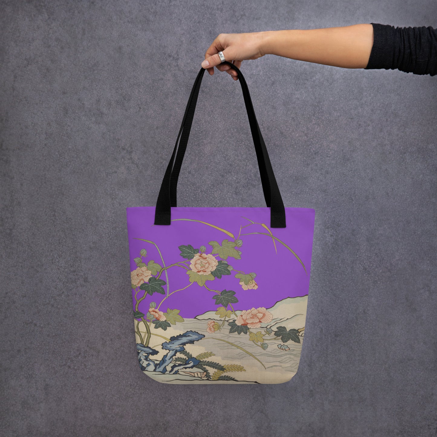 Kesi Flower Album｜Hibiscus by the Water｜Tote bag｜Purple