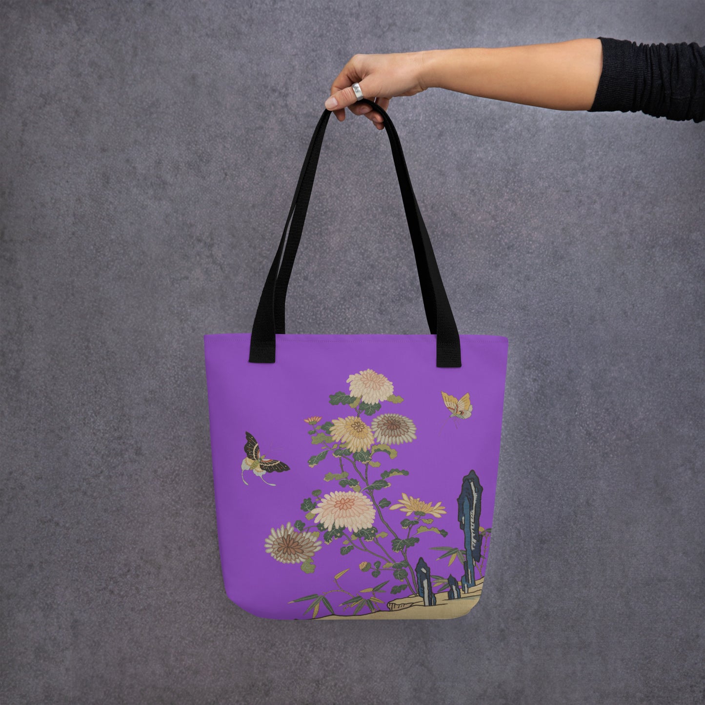 Kesi Flower Album｜Chrysanthemums and Butterflies｜Tote bag｜Purple