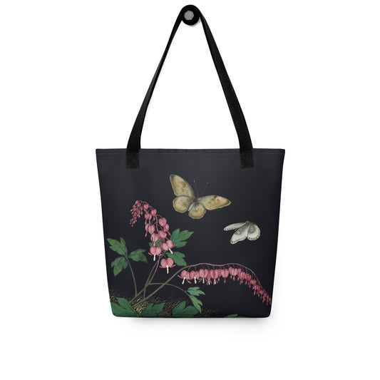 Cats And Butterflies Of Longevity｜Butterflies and Bleeding Hearts in Bloom｜Tote bag