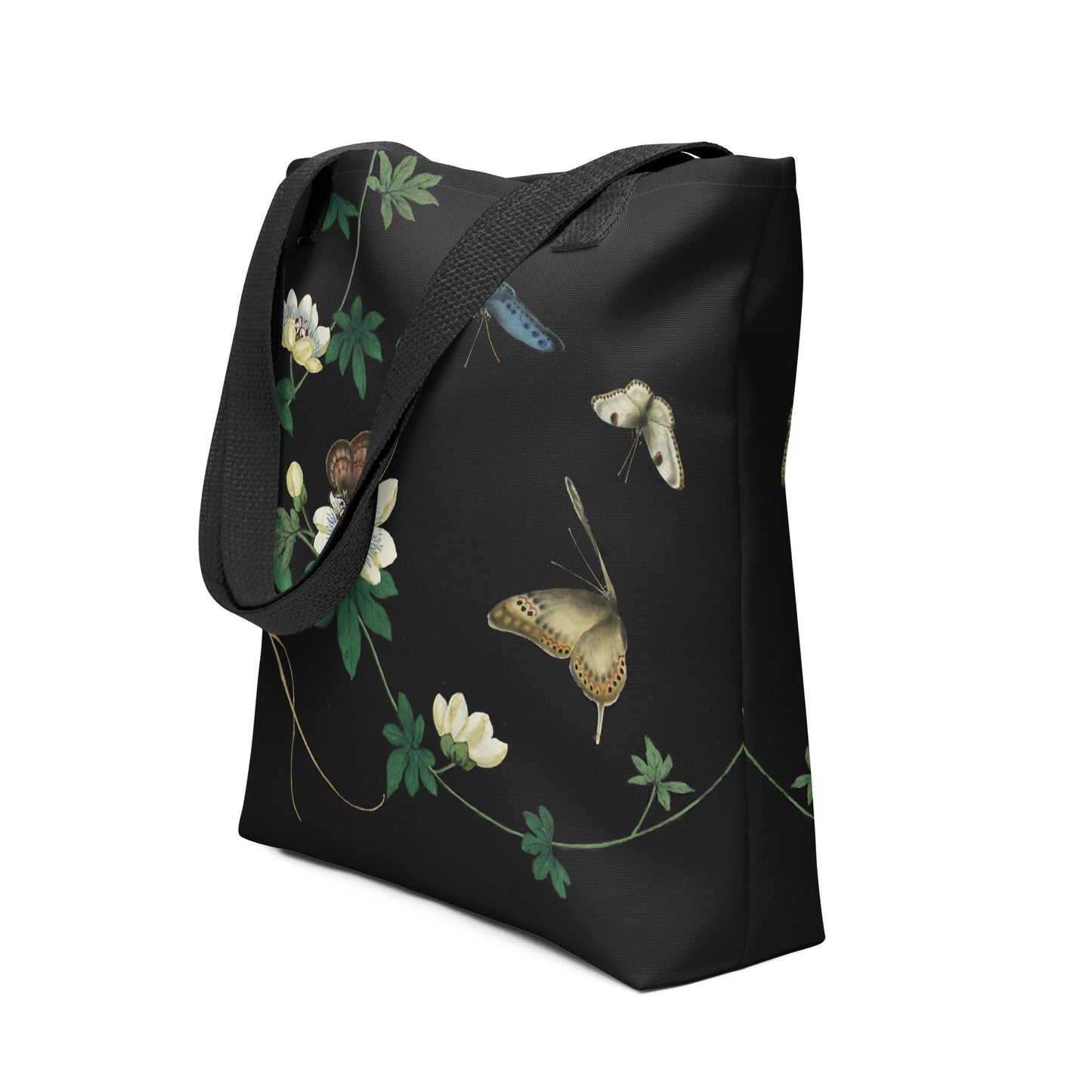 Cats And Butterflies Of Longevity｜Butterflies amidst the Edible Fruited Passion Flowers｜Tote bag