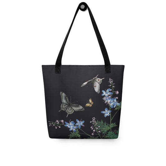 Cats And Butterflies Of Longevity｜Butterflies and the Blooming Red-flowered Catchfly｜Tote bag