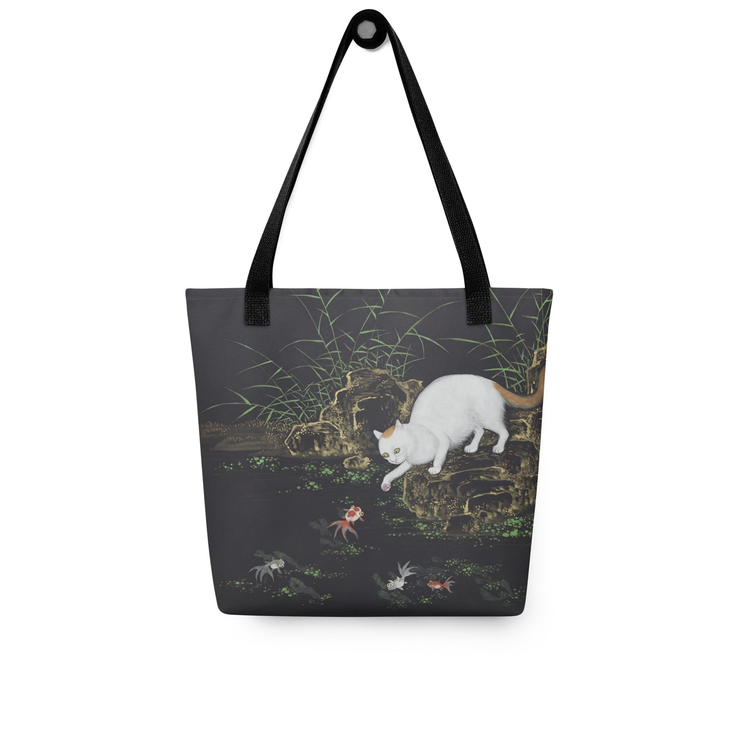 Cats And Butterflies Of Longevity｜Cat with Fish and Aquatic Plants｜Tote bag