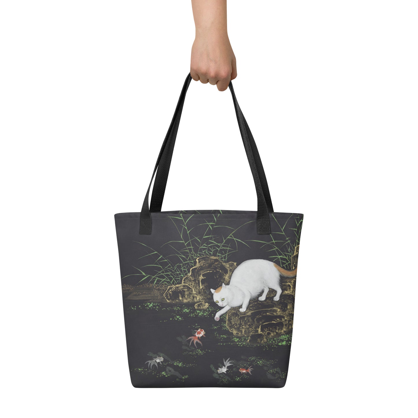 Cats And Butterflies Of Longevity｜Cat with Fish and Aquatic Plants｜Tote bag