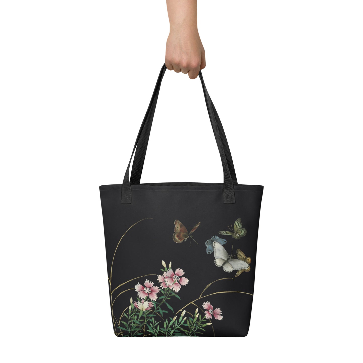 Cats And Butterflies Of Longevity｜Butterflies and the Blooming Red-flowered Catchfly｜Tote bag