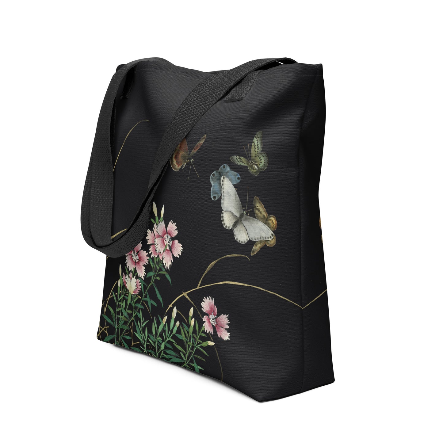 Cats And Butterflies Of Longevity｜Butterflies and the Blooming Red-flowered Catchfly｜Tote bag