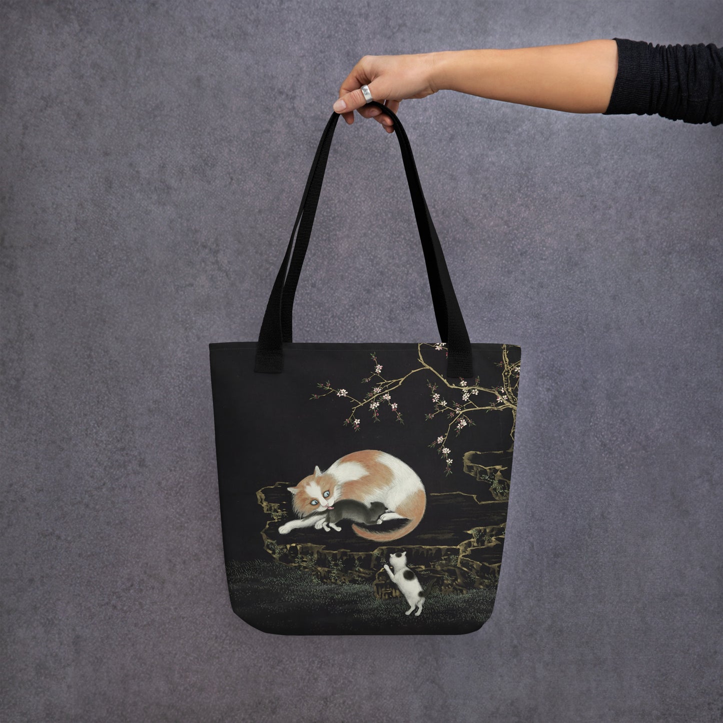 Cats And Butterflies Of Longevity｜Cats amidst the Peach Blossoms｜Tote bag