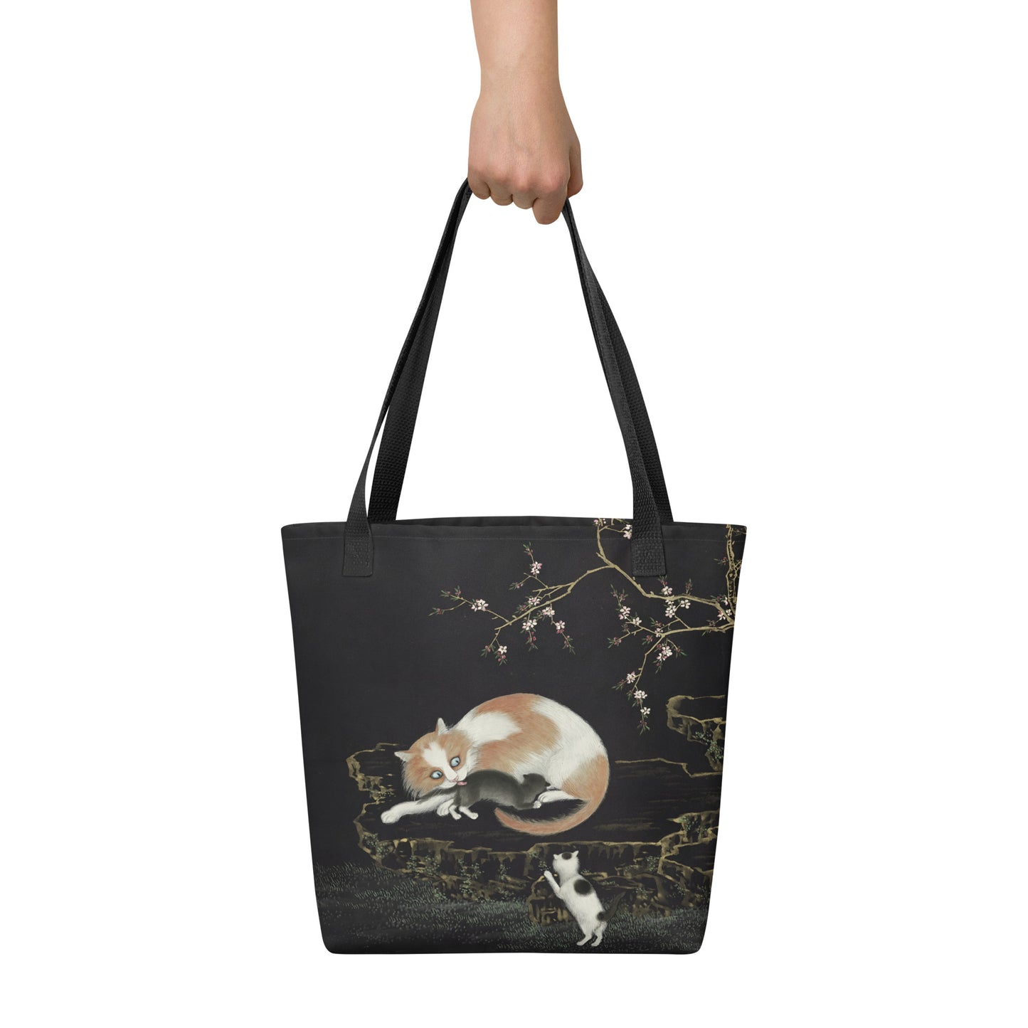 Cats And Butterflies Of Longevity｜Cats amidst the Peach Blossoms｜Tote bag