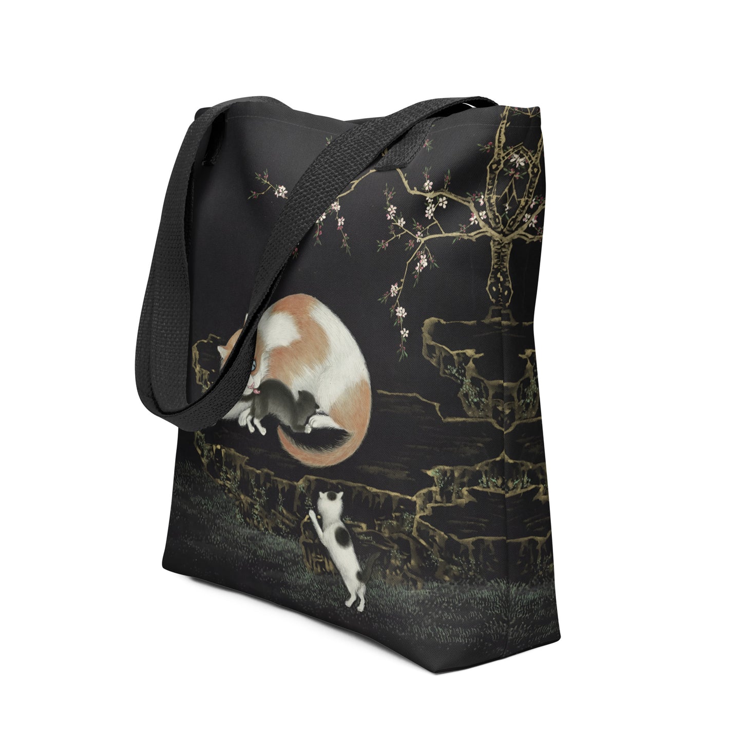 Cats And Butterflies Of Longevity｜Cats amidst the Peach Blossoms｜Tote bag