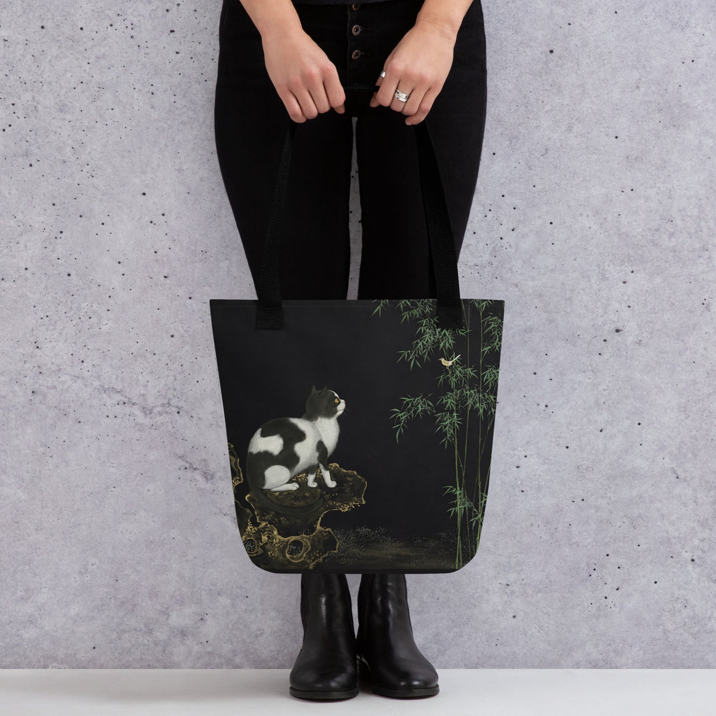 Cats And Butterflies Of Longevity｜A Cat and Two Orioles｜Tote bag