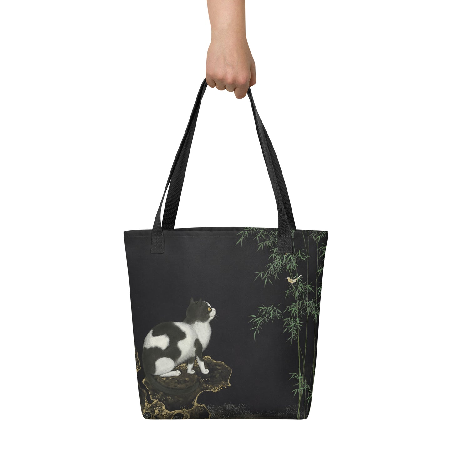 Cats And Butterflies Of Longevity｜A Cat and Two Orioles｜Tote bag