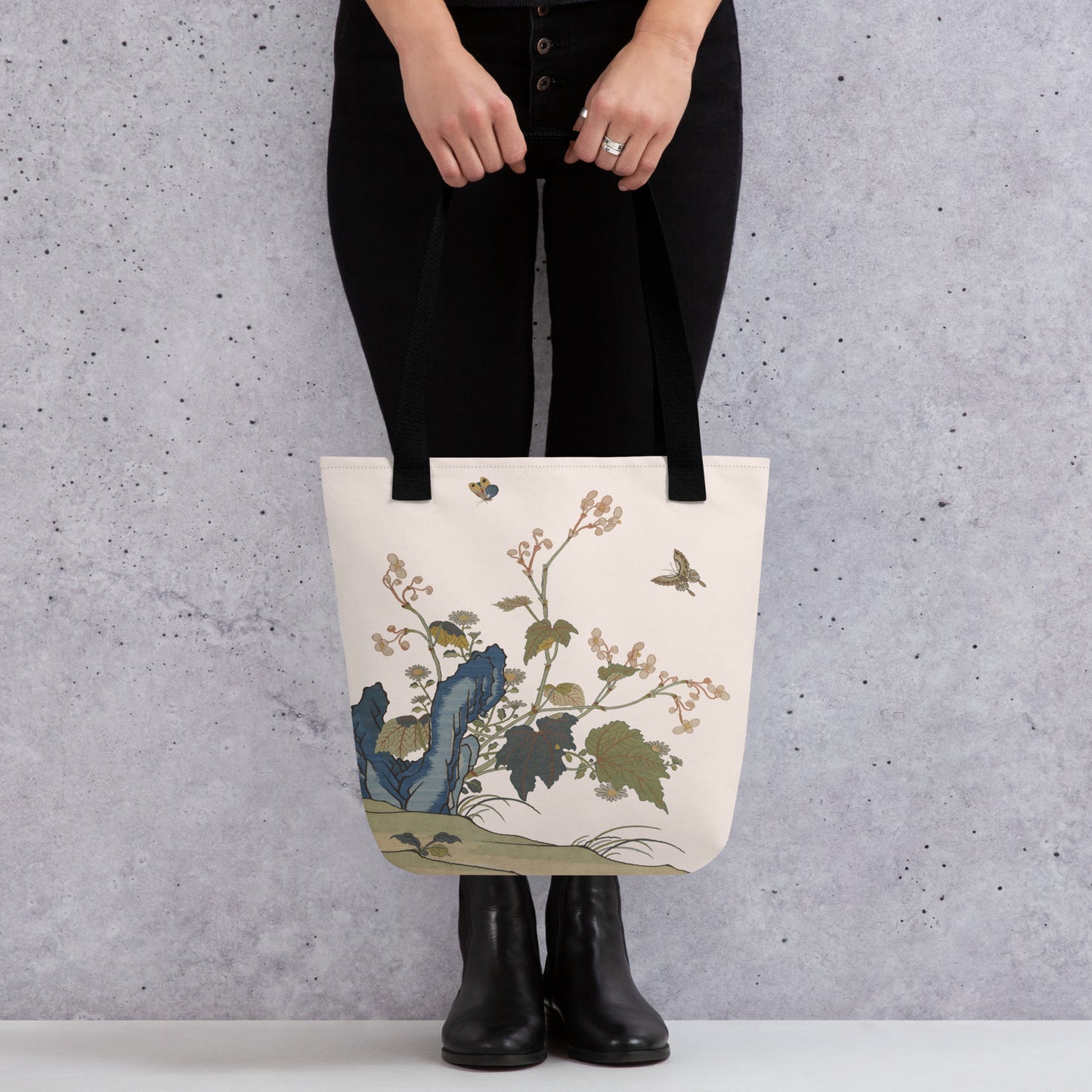 Kesi Flower Album｜Begonia Blossoms｜Tote bag｜Fish belly white