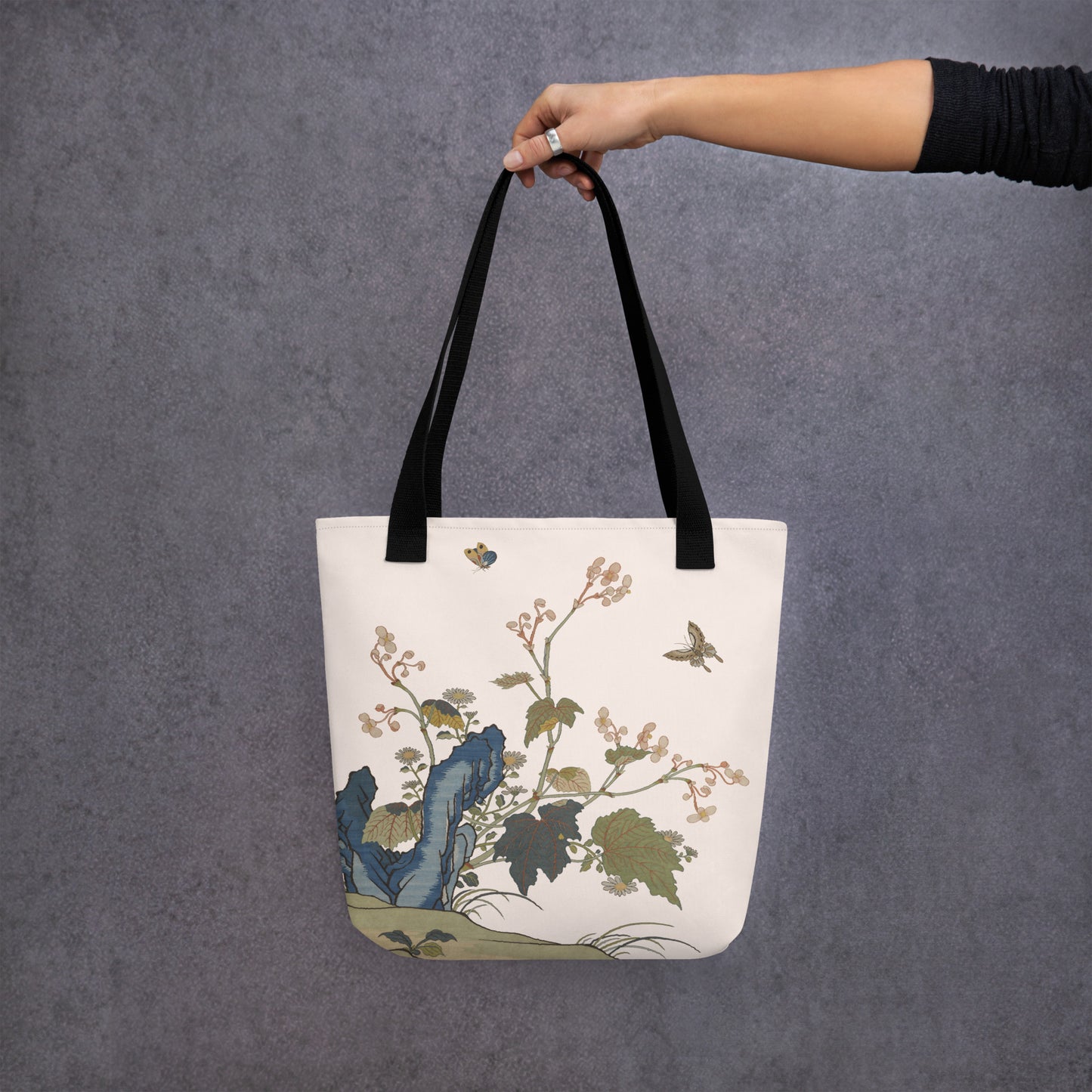 Kesi Flower Album｜Begonia Blossoms｜Tote bag｜Fish belly white